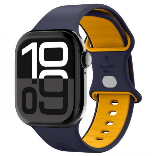 Каишка за Nano Pop Strap Spigen за Apple Watch 49mm / 46mm / 45mm / 44mm / 42mm, Тъмносиньо (Blueberry Navy) Каишка за Nano Pop Strap Spigen за Apple Watch 49mm / 46mm / 45mm / 44mm / 42mm, Тъмносиньо (Blueberry Navy)