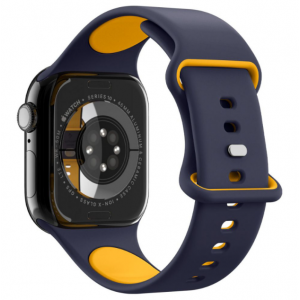 Каишка за Nano Pop Strap Spigen за Apple Watch 49mm / 46mm / 45mm / 44mm / 42mm, Тъмносиньо (Blueberry Navy)