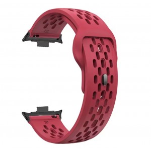 Силиконова каишка за Xiaomi Redmi Watch 4/5, Фитнес гривна Xiaomi Mi Band 8 Pro/9 Pro, Червена Силиконова каишка за Xiaomi Redmi Watch 4/5, Фитнес гривна Xiaomi Mi Band 8 Pro/9 Pro, Червена