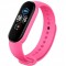 Каишка за Xiaomi Mi Band, M5, M6 фитнес гривна, Тъмно розово