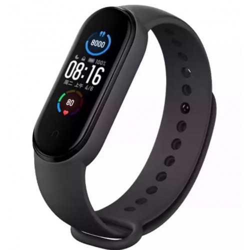 Каишка за Xiaomi Mi Band, M5, M6 фитнес гривна, Черна