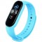 Каишка за Xiaomi Mi Band, M5, M6 фитнес гривна, Бледо син