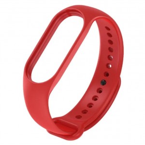 Каишка за Xiaomi Mi Band M3, M4 фитнес гривна, Червена Каишка за Xiaomi Mi Band M3, M4 фитнес гривна, Червена