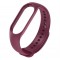 Каишка за Xiaomi Mi Band M3, M4 фитнес гривна, Винено червено