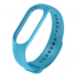 Каишка за Xiaomi Mi Band M3, M4 фитнес гривна, Светло син Каишка за Xiaomi Mi Band M3, M4 фитнес гривна, Светло син