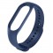 Каишка за Xiaomi Mi Band M3, M4 фитнес гривна, Тъмно син