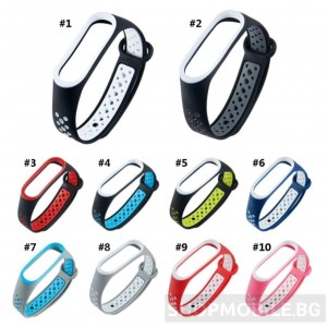 Каишка за Xiaomi Mi Band М3, М4, M5, M6, M7 фитнес гривна Каишка за Xiaomi Mi Band М3, М4, M5, M6, M7 фитнес гривна