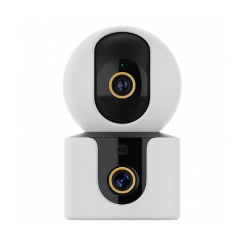 Камера за наблюдение Xiaomi C500 Dual, Вътрешна, Wi-Fi, 2K+2K, AI, Цветно нощно, Двупосочно аудио, Бяла