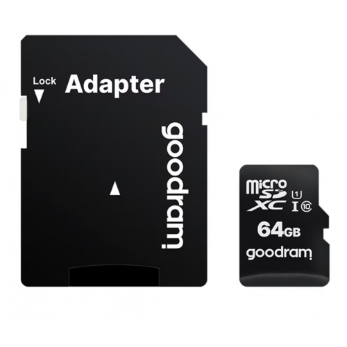 Карта памет Goodram MicroSD 64GB, UHS I (Class 10) + adapter