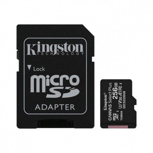 Карта памет Kingston memory card 256GB microSDHC Canvas Select Plus, Class 10 / UHS-1 U3 SDCS2/256GB + adapter Карта памет Kingston memory card 256GB microSDHC Canvas Select Plus, Class 10 / UHS-1 U3 SDCS2/256GB + adapter