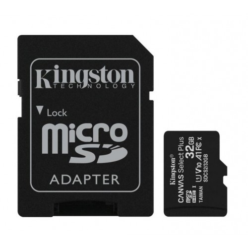 Карта памет Kingston memory card 32GB microSDHC Canvas Select Plus cl. 10 UHS-I 100 MB/s + adapter Карта памет Kingston memory card 32GB microSDHC Canvas Select Plus cl. 10 UHS-I 100 MB/s + adapter