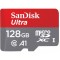Карта памет SanDisk Ultra microSDXC, 128GB, 140MB/s, A1, Class 10, UHS-I, SD адаптер