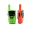 Комплект радиостанции Maxlife MXWT-100 walkie talkie set, 2 броя, Обхват 300 метра, 3 канала, Кристален звук, Зелена Оранжева
