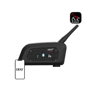 Мотоциклетен интерком EJEAS V6PRO+, Bluetooth 5.1, Обхват 800м, 6 потребители, IP67, Черен Мотоциклетен интерком EJEAS V6PRO+, Bluetooth 5.1, Обхват 800м, 6 потребители, IP67, Черен