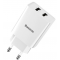 Мрежово зарядно Baseus Speed Mini Dual U Charger 10.5W, Бяло 