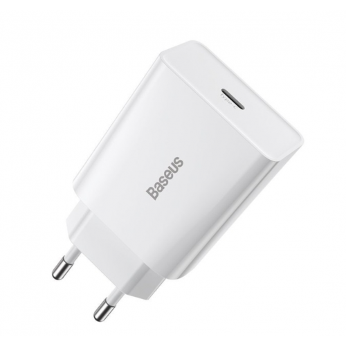 Мрежово зарядно Baseus Ѕрееd Міnі Charger 20W, Бял