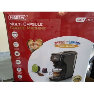 Мултифункционална 5 в 1 Еспресо Кафемашина Hibrew H1B за мляно кафе, капсули Nespresso, Dolce Gusto, Ese pods, K-cup, 1450 w, 20 bar, Черна, Отваряна