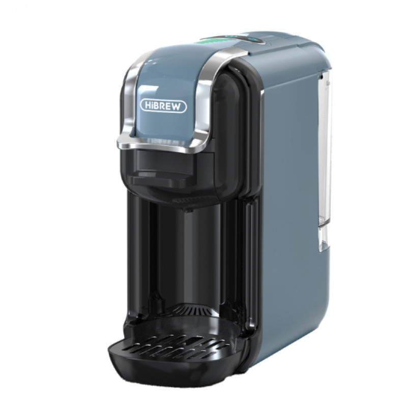 Мултифункционална 5 в 1 Еспресо Кафемашина Hibrew H2B за мляно кафе, капсули Nespresso, Dolce Gusto, Ese pods, K-cup, 1450 w, 19 bar, Сива