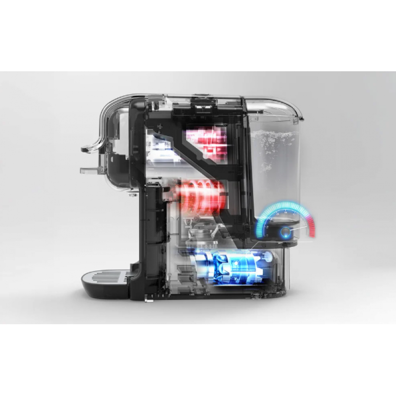 Мултифункционална 5 в 1 Еспресо Кафемашина Hibrew H2B за мляно кафе, капсули Nespresso, Dolce Gusto, Ese pods, K-cup, 1450 w, 19 bar, Сива