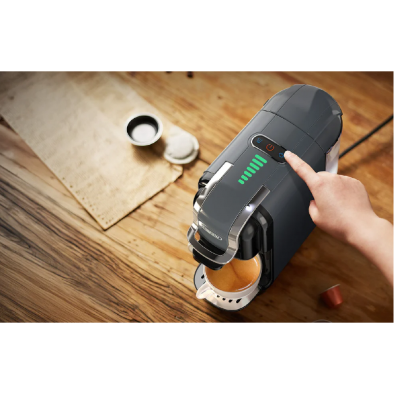 Мултифункционална 5 в 1 Еспресо Кафемашина Hibrew H2B за мляно кафе, капсули Nespresso, Dolce Gusto, Ese pods, K-cup, 1450 w, 19 bar, Сива