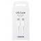 Оригинален кабел Samsung USB-C to USB-C Cable Samsung, 100W, 5A, 1.8m, EP-DX510JWEGEU, Бял