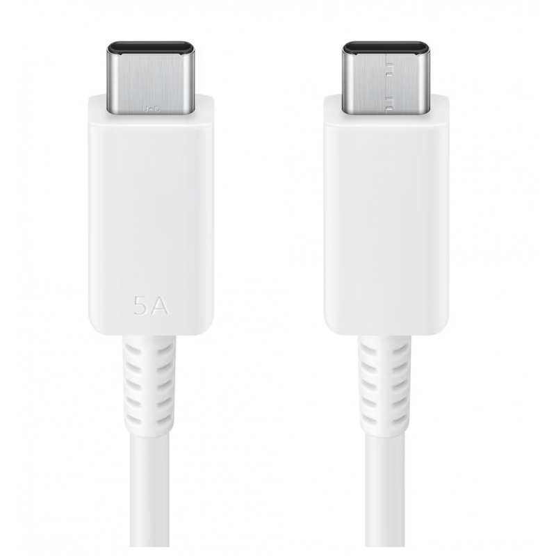 Оригинален кабел Samsung USB-C to USB-C Cable Samsung, 100W, 5A, 1.8m, EP-DX510JWEGEU, Бял