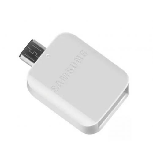 Оригинален преходник Samsung microUSB OTG Adapter EE-UG930, Бял