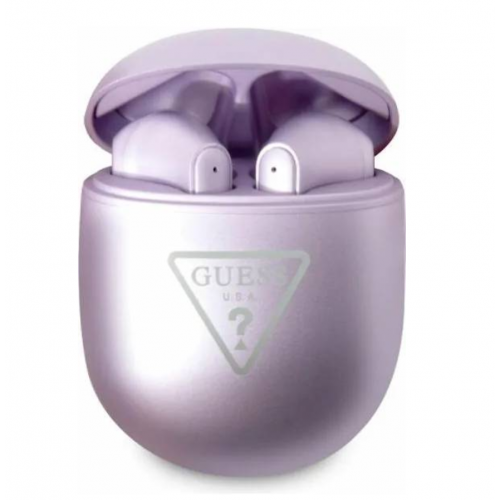 Оригинални безжични слушалки Guess wireless earphones GUTWST82TRU с тъч контрол, Водоустойчиви, Лилави