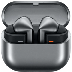 Оригинални безжични слушалки Samsung Galaxy Buds3 Pro, TWS, ANC, Безжично зареждане, Сиви Оригинални безжични слушалки Samsung Galaxy Buds3 Pro, TWS, ANC, Безжично зареждане, Сиви