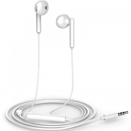 Оригинални слушалки Huawei In-Ear AM115, Микрофон, 3.5mm, Бели