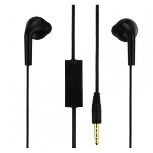 Оригинални слушалки Samsung Stereo Headset 3.5mm EHS61ASFBE, кабел с управление на звука и микрофон, Черни