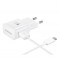 Оригинално зарядно Samsung Type-C Travel Charger EP-TA200EBE + EP-DG970BBE, Бяло 
