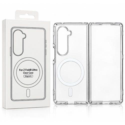 Предпазен калъф за Samsung Galaxy Z Fold8 Ultra, MagSafe Твърд PVC, Прозрачен Предпазен калъф за Samsung Galaxy Z Fold8 Ultra, MagSafe Твърд PVC, Прозрачен