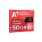 Предплатен пакет A1, 50GB, eSIM, Без регистрация