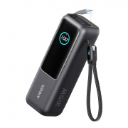 Преносима батерия Anker 25000mAh, 165W с прибиращ се USB-C кабел, Сива Преносима батерия Anker 25000mAh, 165W с прибиращ се USB-C кабел, Сива