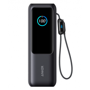 Преносима батерия Anker 25000mAh, 165W с прибиращ се USB-C кабел, Сива Преносима батерия Anker 25000mAh, 165W с прибиращ се USB-C кабел, Сива