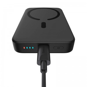 Преносима батерия Baseus Power Bank 10000 mAh 20W, Magnetic Mini Wireless, Черна Преносима батерия Baseus Power Bank 10000 mAh 20W, Magnetic Mini Wireless, Черна