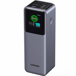 Преносима батерия UGREEN PB722, 25000mAh, 200W, QC + PD, Цифров дисплей, Сива Преносима батерия UGREEN PB722, 25000mAh, 200W, QC + PD, Цифров дисплей, Сива