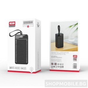 Преносима батерия XO-PR159 Power Bank 60000 mAh, Digital Display, LED, 20W PD, 22.5W QC Преносима батерия XO-PR159 Power Bank 60000 mAh, Digital Display, LED, 20W PD, 22.5W QC