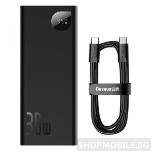 Преносима външна батерия Baseus Adaman Metal, 20000mAh, 30W Преносима външна батерия Baseus Adaman Metal, 20000mAh, 30W