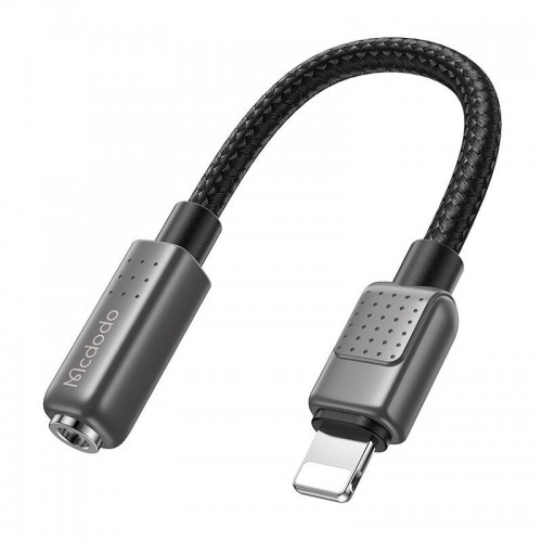 Преходник за за Apple устройства Lightning за 3.5mm Aux, Черен