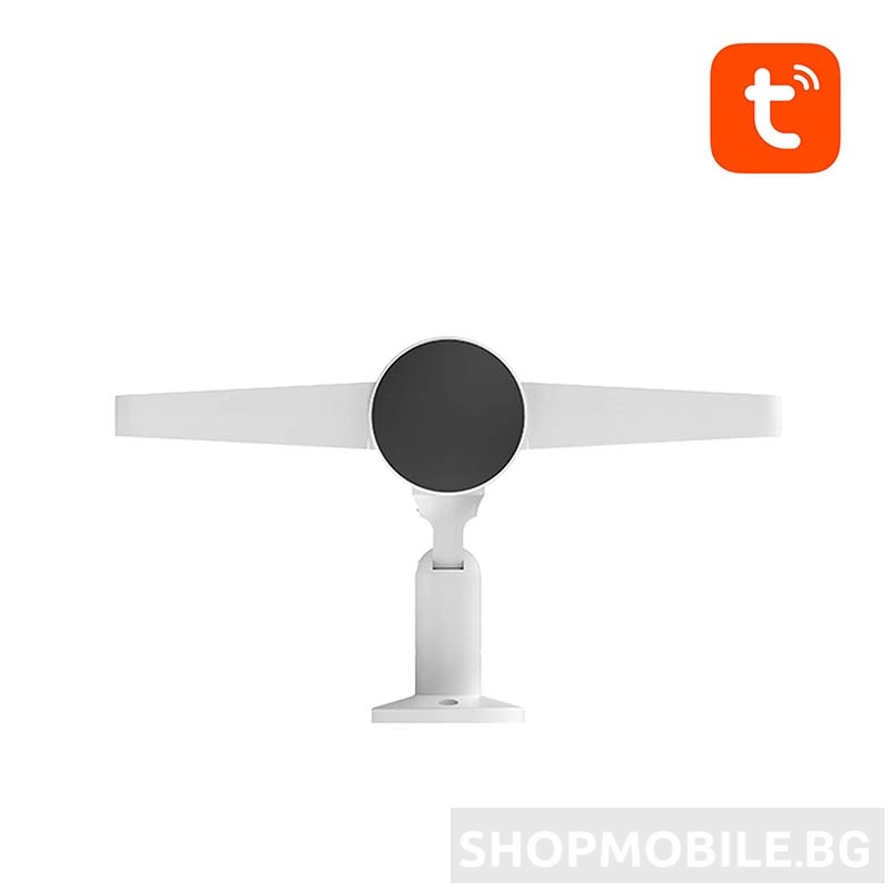 Прожекторна камера за наблюдение Laxihub F1-TY WiFi, разпознаване на звук и движение, 2.4G Wi-Fi, 1080P FHD, 2-посочно аудио, Нощно виждане, Alexa и Google Assistant