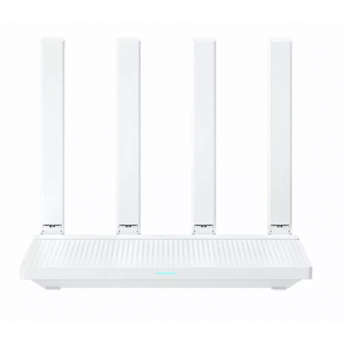 Рутер Xiaomi Router AX3000T, 3000Mbps, 2.4GHz (574Mbps)/ 5GHz (2402Mbps), Wireless AX, 4x 10/100/1000Mbps LAN/WAN, 4x външни антени, Бял Рутер Xiaomi Router AX3000T, 3000Mbps, 2.4GHz (574Mbps)/ 5GHz (2402Mbps), Wireless AX, 4x 10/100/1000Mbps LAN/WAN, 4x външни антени, Бял