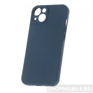 Силиконов кейс за iPhone 14 Pro със защита на камерата, Тъмно син Силиконов кейс за iPhone 14 Pro със защита на камерата, Тъмно син
