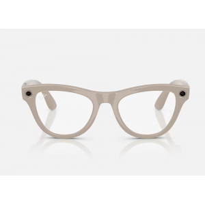Смарт очила Ray-Ban Meta Skyler Gen1, Smart Glasses with AI, Size 52-20, 3F Clear/Sapphire Lense, Shiny Chalky Grey Смарт очила Ray-Ban Meta Skyler Gen1, Smart Glasses with AI, Size 52-20, 3F Clear/Sapphire Lense, Shiny Chalky Grey