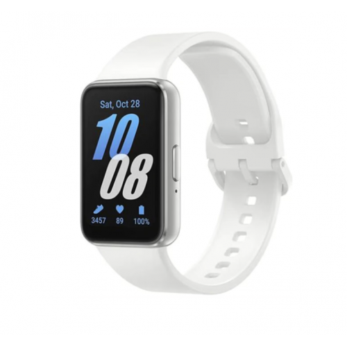 Смарт фитнес гривна Samsung Galaxy Fit3 R390, IP68 водоустойчива, Дисплей 1.6" AMOLED, Bluetooth 5.3, Сребриста Смарт фитнес гривна Samsung Galaxy Fit3 R390, IP68 водоустойчива, Дисплей 1.6" AMOLED, Bluetooth 5.3, Сребриста