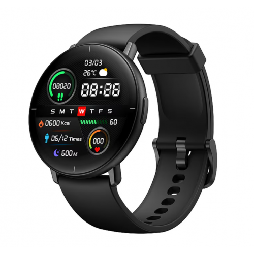 Смарт часовник Xiaomi Mibro Lite, 1.3" Амолед HD дисплей, IP68, 230 mAh, Черен