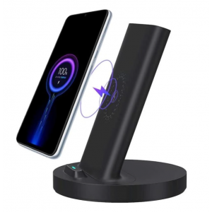 Стойка с безжично зареждане Xiaomi Mi 20W Wireless Charging Stand, Съвместима с Apple, Samsung, Xiaomi Стойка с безжично зареждане Xiaomi Mi 20W Wireless Charging Stand, Съвместима с Apple, Samsung, Xiaomi