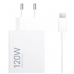 Супер бързо-зарядно Xiaomi 100W Travel Charger Combo Set (Type-A) EU, С кабел в комплекта, Бял Супер бързо-зарядно Xiaomi 100W Travel Charger Combo Set (Type-A) EU, С кабел в комплекта, Бял