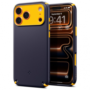 Твърд калъф Spigen за Apple iPhone 17 Pro, Caseology Nano Pop Hybrid с MagSafe, Тъмно син Твърд калъф Spigen за Apple iPhone 17 Pro, Caseology Nano Pop Hybrid с MagSafe, Тъмно син